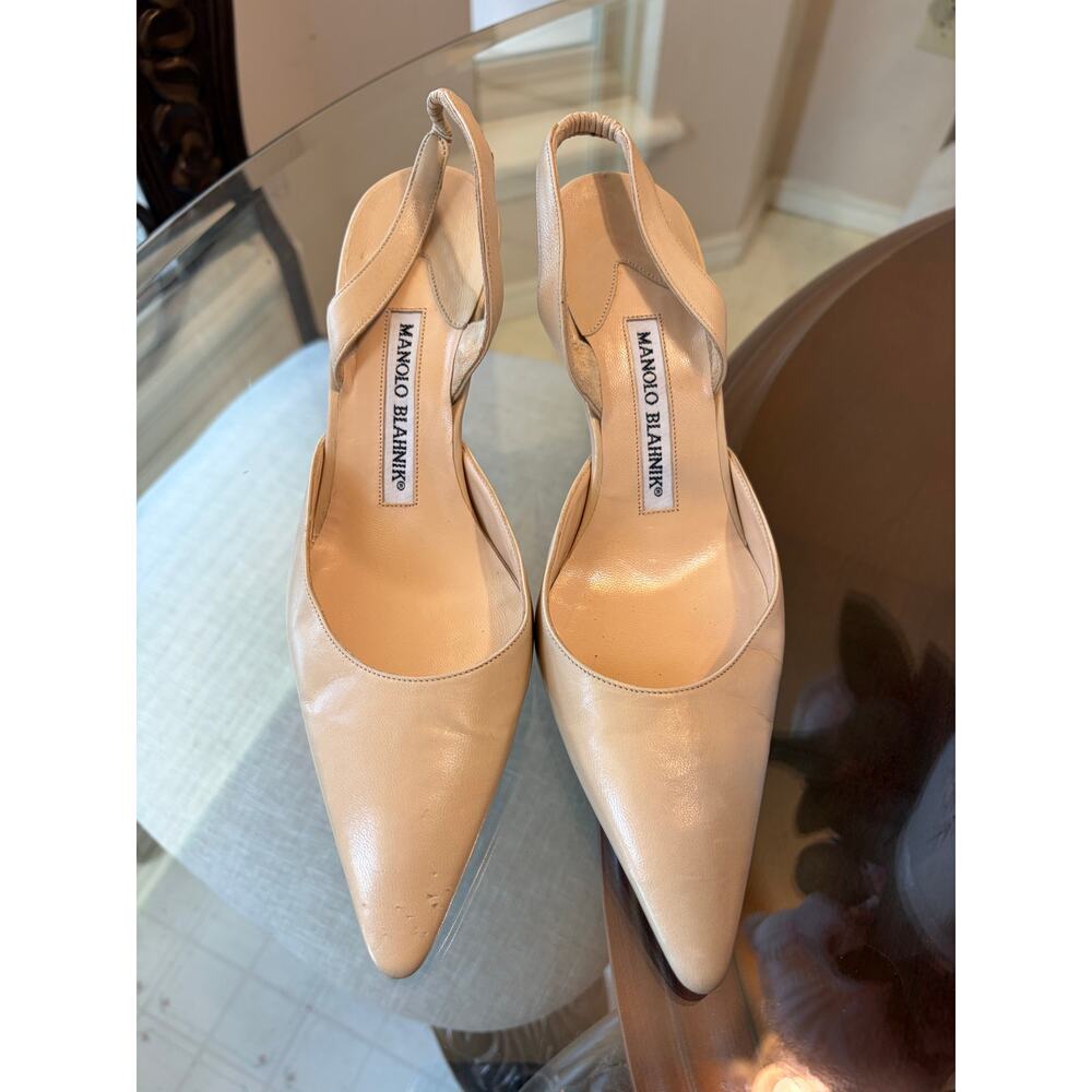 MANOLO BLAHNIK Carolyne Slingback Pump Size 5 Size 35EU